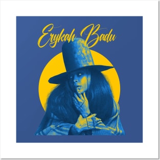 Baduizm Erykah Badu Light Blue Posters and Art